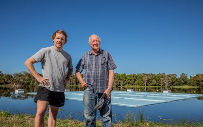 Student helps build device to reduce dam evaporation